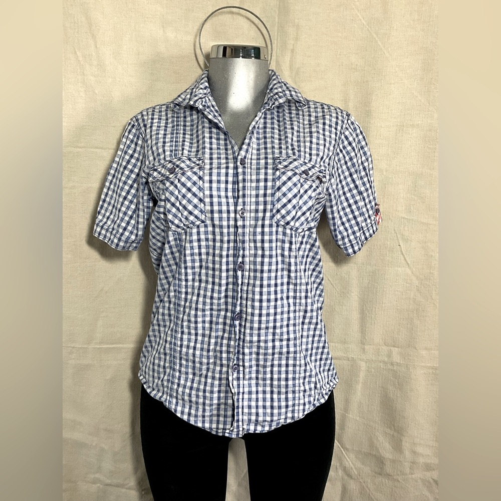 Age of Wisdom Men Button-up Shirt, short sleeve, Sz Small.
